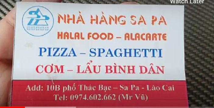 Makanan halal di Sapa